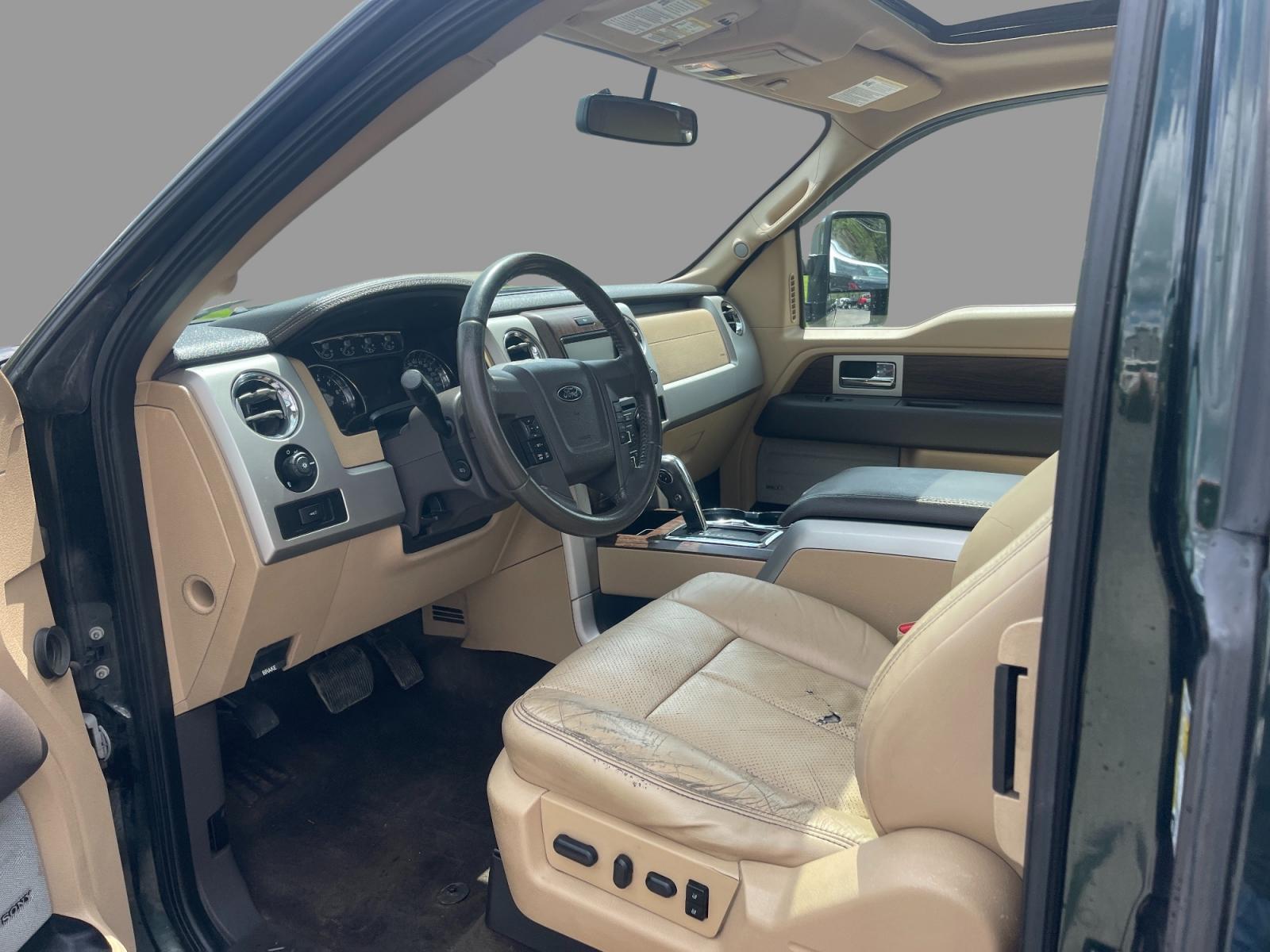 2014 Green /Tan Ford F-150 Lariat SuperCab 6.5-ft. Bed 4WD (1FTFX1ET7EF) with an 3.5L V6 TWIN TURBO engine, 6-Speed Automatic transmission, located at 547 E. Main St., Orwell, OH, 44076, (440) 437-5893, 41.535435, -80.847855 - This 2014 Ford F-150 Lariat SuperCab with the 3.5 EcoBoost engine and 6-speed automatic transmission is a well-equipped truck designed for both comfort and performance. Key features include HID headlights, a backup camera with sensors, a power moonroof, and a premium Sony sound system. For extended - Photo #19